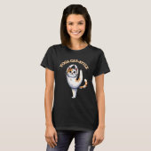 Funny Yoga Cat Style T-Shirt (Vorne ganz)