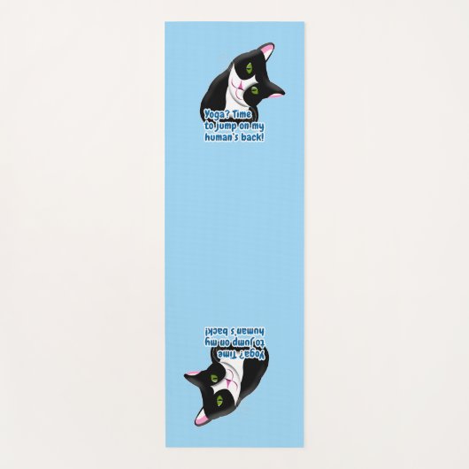 Funny Yoga Cat Yogamatte (Vorderseite)