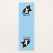 Funny Yoga Cat Yogamatte (Rückseite)