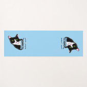 Funny Yoga Cat Yogamatte (Vorderseite (Horizontal))