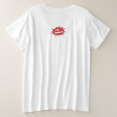 Funny Yoga Comic Pop Große Größe T-Shirt (Design Rückseite)