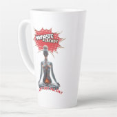 Funny Yoga Comic Pop Milchtasse (Linke Ecke)