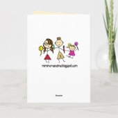 Funny Yoga Friendship Denken über Sie Karte (Rückseite)