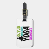 Funny Yoga Gepäckanhänger (Vorderseite vertikal)