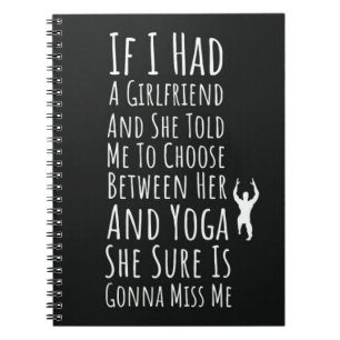 Funny Yoga Geschenke für Männer für Ihm Yogi Notizblock