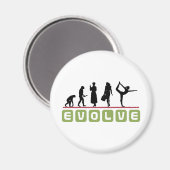 Funny Yoga Gift Magnet (Vorderseite/Rückseite)