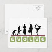 Funny Yoga Gift Postkarte (Vorne/Hinten)