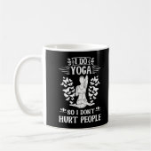 Funny Yoga Instructor Girls Yoga Medizin Spaß Kaffeetasse (Links)