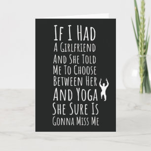 Funny Yoga Karten für Männer für ihn