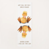 Funny Yoga Mat mit Happy Yellow Duck - Lächeln Yogamatte (Vorderseite)