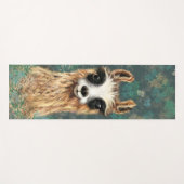 Funny Yoga Mat mit Neugierigem Baby Llama Yogamatte (Vorderseite (Horizontal))