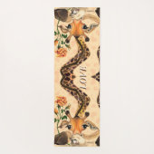 Funny Yoga Mat mit Romantischer Giraffe mit Rose Yogamatte (Rückseite)