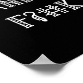 Funny Yoga Meditation Ich bin meistens Peace Sarca Poster (Ecke)