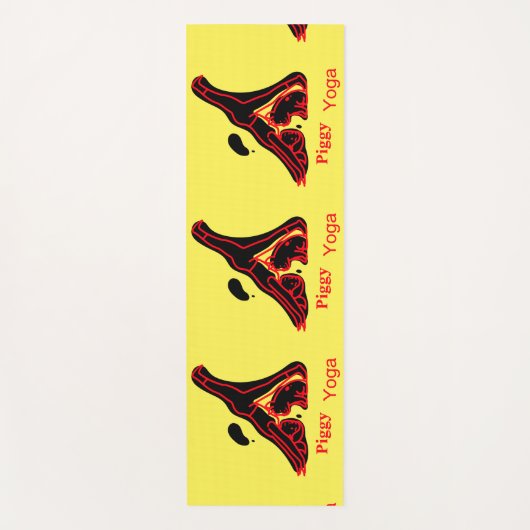 Funny Yoga Piggy Yogamatte (Vorderseite)