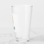 Funny Yoga Pose Bear Glas (Links)