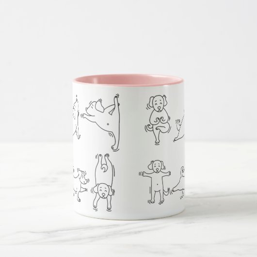 Funny Yoga Pose Tasse (Zentrum)