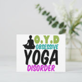 Funny Yoga Postkarte (Stehend Vorderseite)
