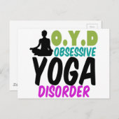 Funny Yoga Postkarte (Vorne/Hinten)