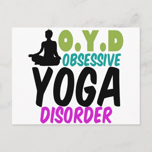 Funny Yoga Postkarte (Vorderseite)