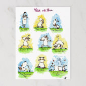 Funny Yoga Postkarte