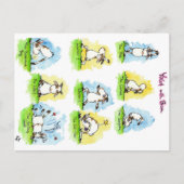 Funny Yoga Postkarte (Vorderseite)