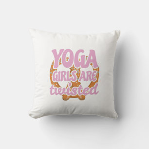Funny Yoga Quote Geschenke Yoga Girls sind Geschen Kissen