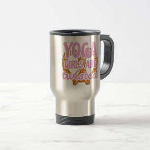 Funny Yoga Quote Geschenke Yoga Girls sind Geschen Reisebecher