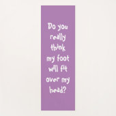Funny Yoga Quote Lavender Yogamatte (Vorderseite)