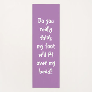 Funny Yoga Quote Lavender Yogamatte