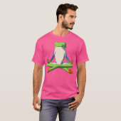 Funny Yoga Red Mit Augen Tree Frog T-Shirt (Vorne ganz)