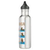 Funny Yoga Sloth Lovers - Meditationsliebhaber Edelstahlflasche (Rechts)