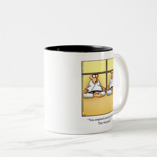 Funny Yoga Spaß Tasse Geschenk (VorderseiteRechts)