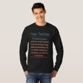 Funny Yoga Teacher T-Shirt (Vorne ganz)