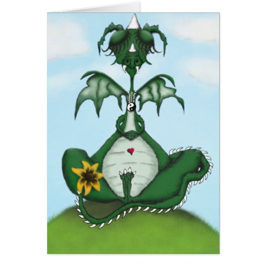 Funny Yogi Dragon Painting (Vorne)