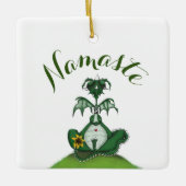 Funny Yogi Dragon Painting Keramikornament (Vorderseite)