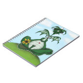 Funny Yogi Dragon Painting Notizblock (Linke Seite)