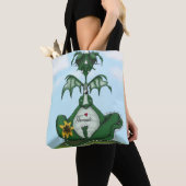 Funny Yogi Dragon Painting Tasche (Von Nahem)