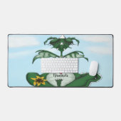 Funny Yogi Dragon Schreibtischunterlage (Tastatur & Maus)