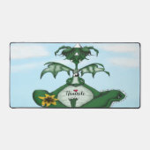 Funny Yogi Dragon Schreibtischunterlage (Vorderseite)