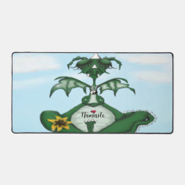 Funny Yogi Dragon Schreibtischunterlage