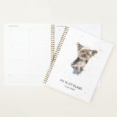 Funny Yorkshire Terrier Aquarell personalisiert Planer (Anzeige)