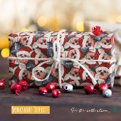 Funny Yorkshire Terrier Christmas Pattern Geschenkpapier