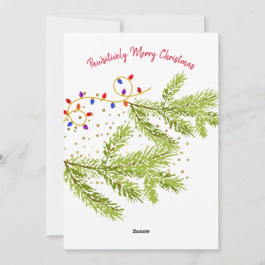 Funny Yorkshire Terrier Rettete Weihnachten (Rückseite)