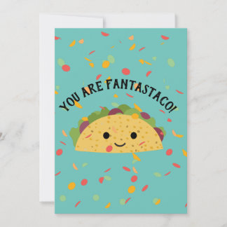 Funny You are Fantastaco Niedlich Kawaii Taco Dankeskarte