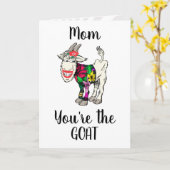 Funny You are the GOAT (women) Personalizable Karte (Gelbe Blume)