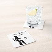 Funny "You can dance" (Wodka liegt) Rechteckiger Pappuntersetzer (Vor Ort)