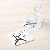 Funny "You can dance" (Wodka liegt) Rechteckiger Pappuntersetzer (Vor Ort)
