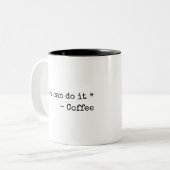 Funny You can do it Zweifarbige Tasse (Vorderseite Links)