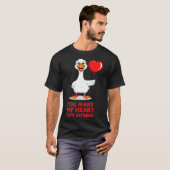 Funny You Make My Heart Go Honk Matching Valentine T-Shirt (Vorne ganz)