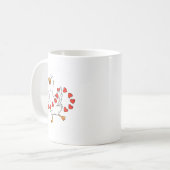 Funny You Make My Heart Go Honk Silly Goose Valent Kaffeetasse (Vorderseite Links)